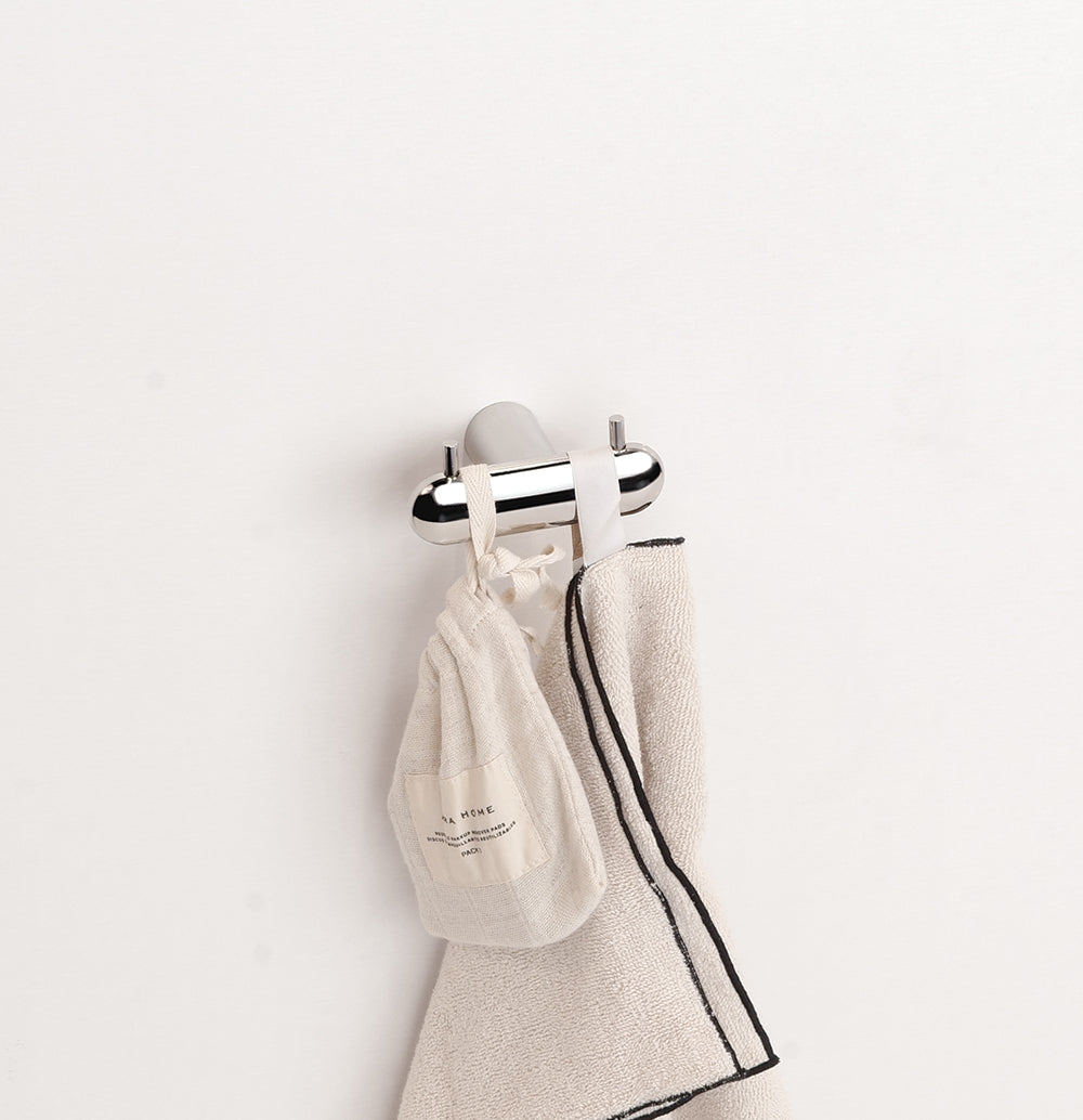 Corona Double Hook — Polished INOX