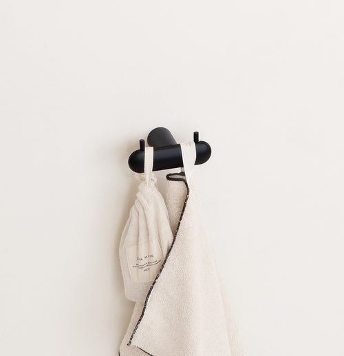 Corona Double Hook — Black Matt