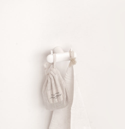 Corona Double Hook — White Matt