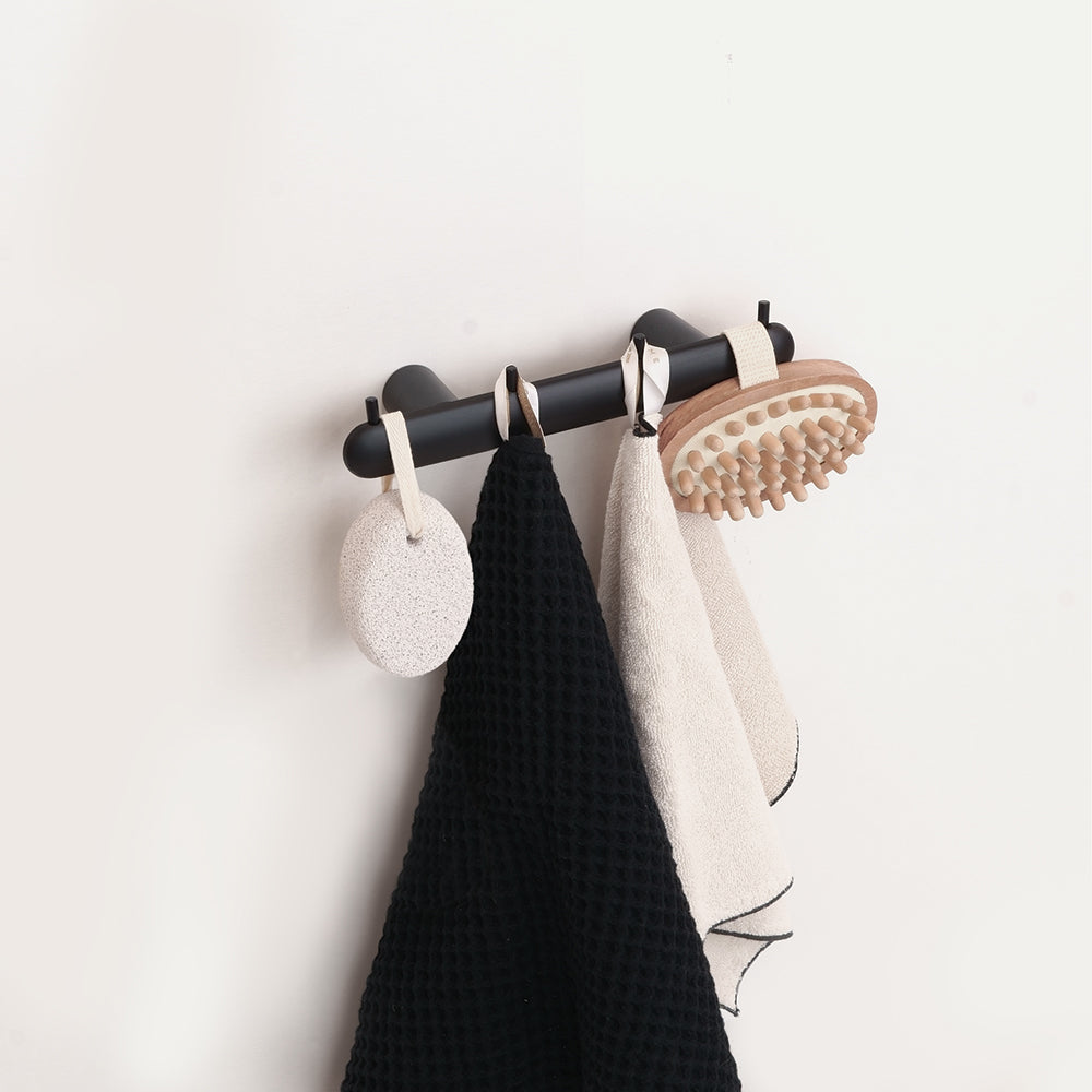 Corona Four Hooks — Black Matt