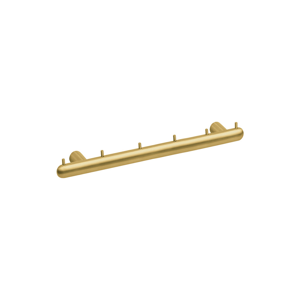 Six Hooks — Brushed Gold