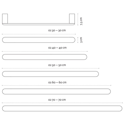 Towel Bar — Brushed Gold