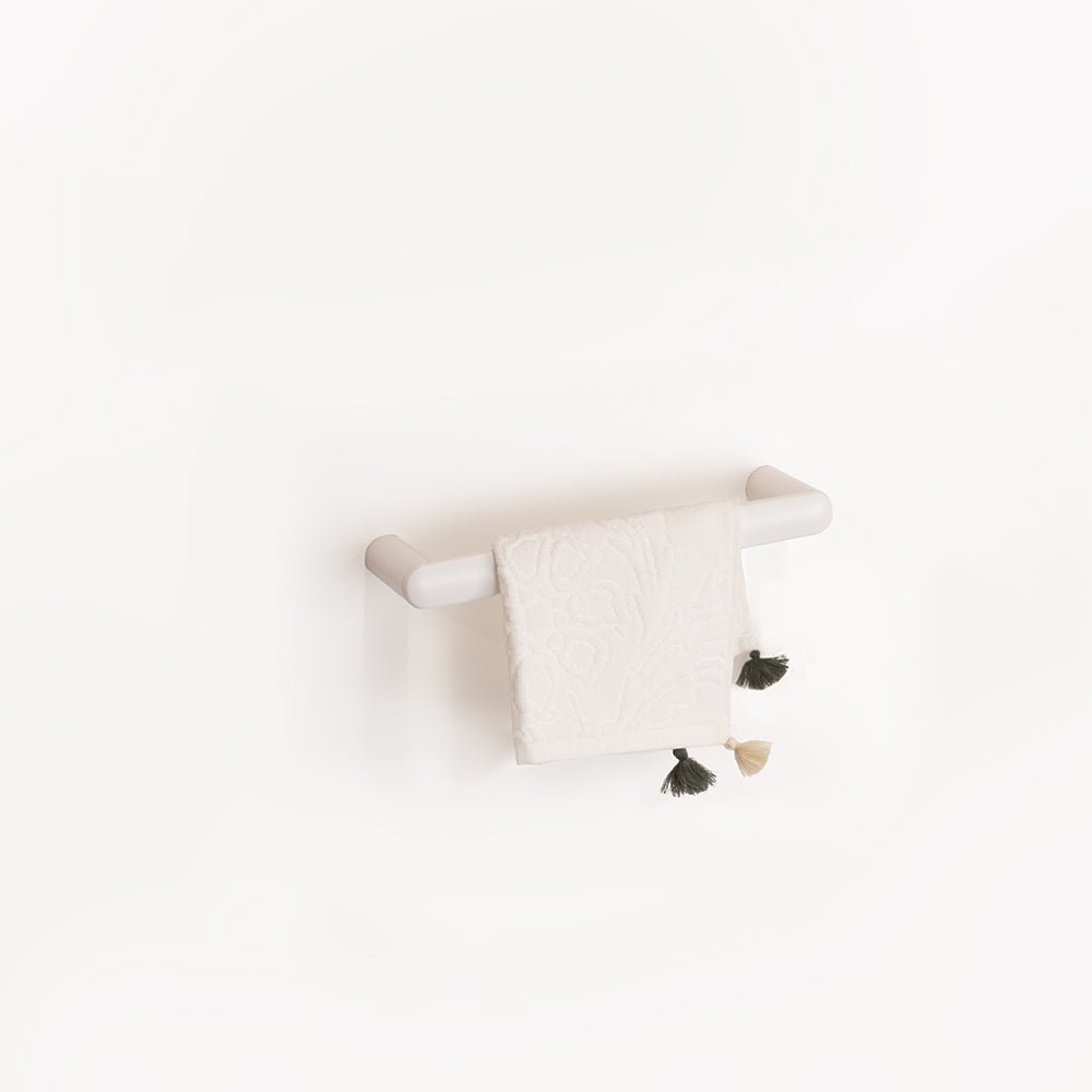 Corona Towel Bar — White Matt