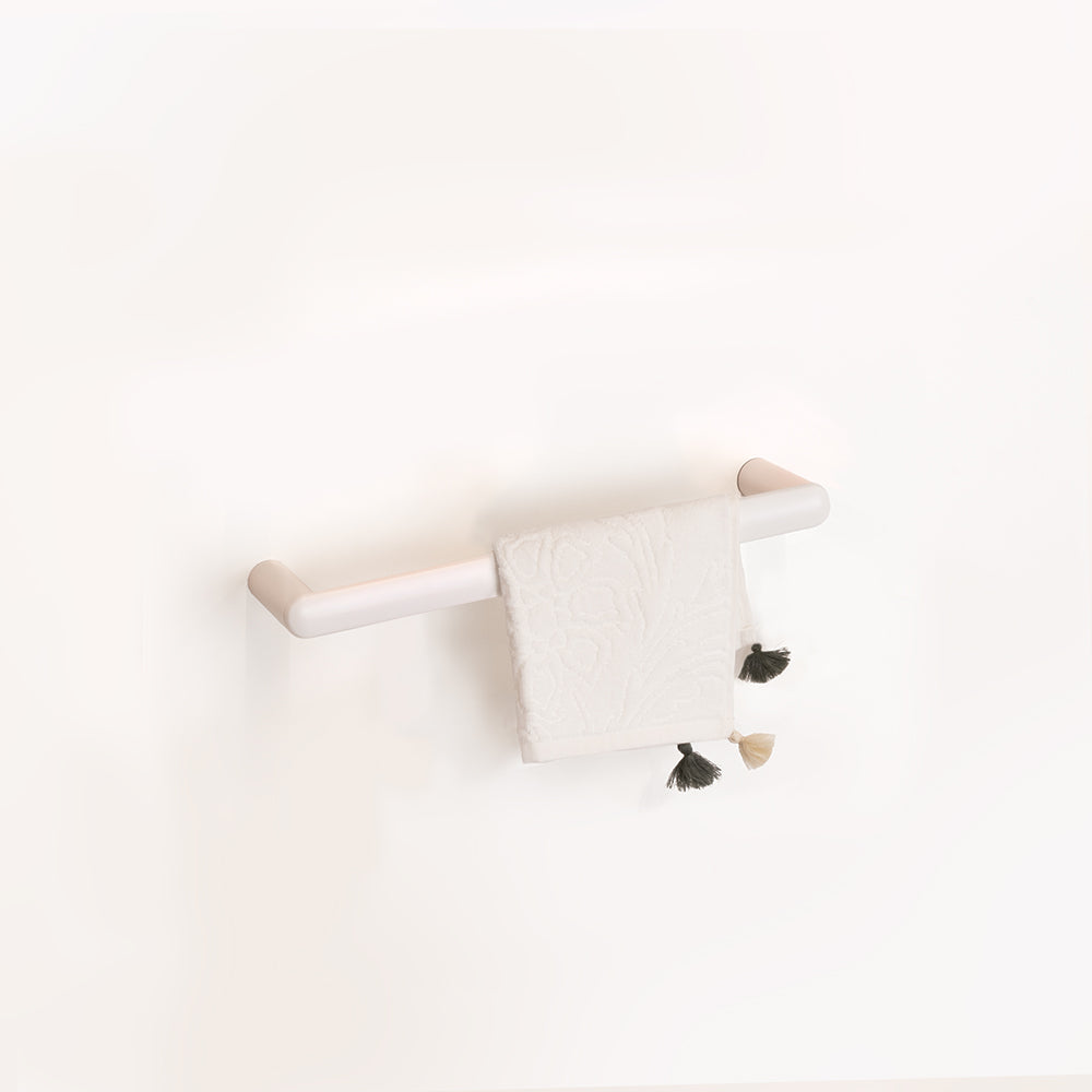 Corona Towel Bar — White Matt