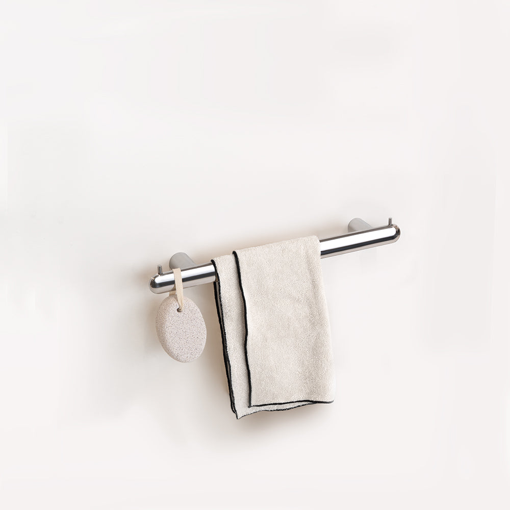 Corona Handtuchhalter mit zwei Haken – gebürstetes INOX