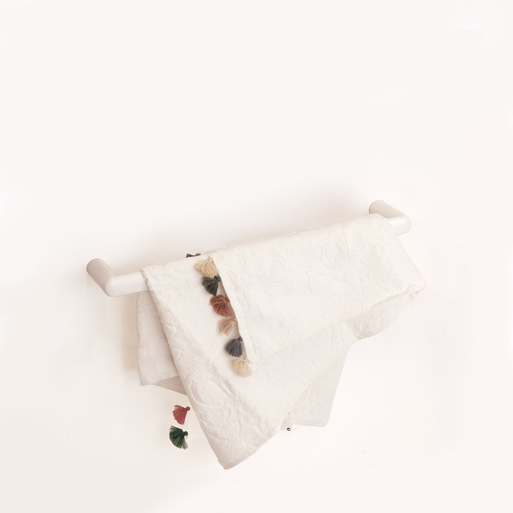 Corona Towel Bar — White Matt