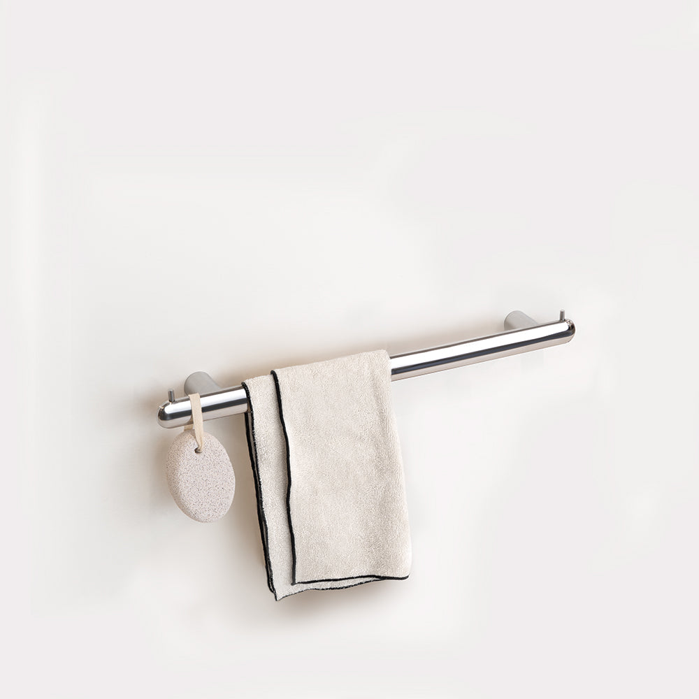 Corona Handtuchhalter mit zwei Haken – gebürstetes INOX