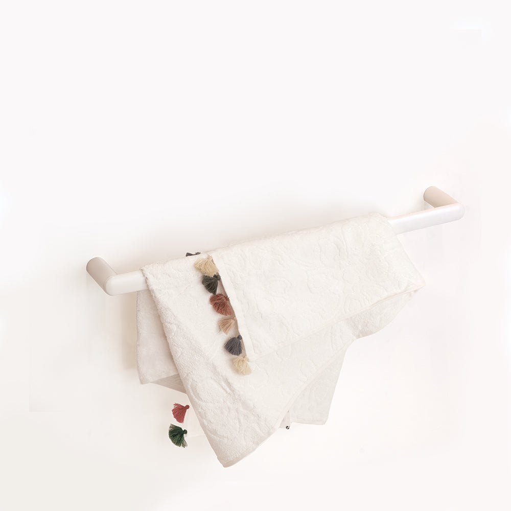 Corona Towel Bar — White Matt