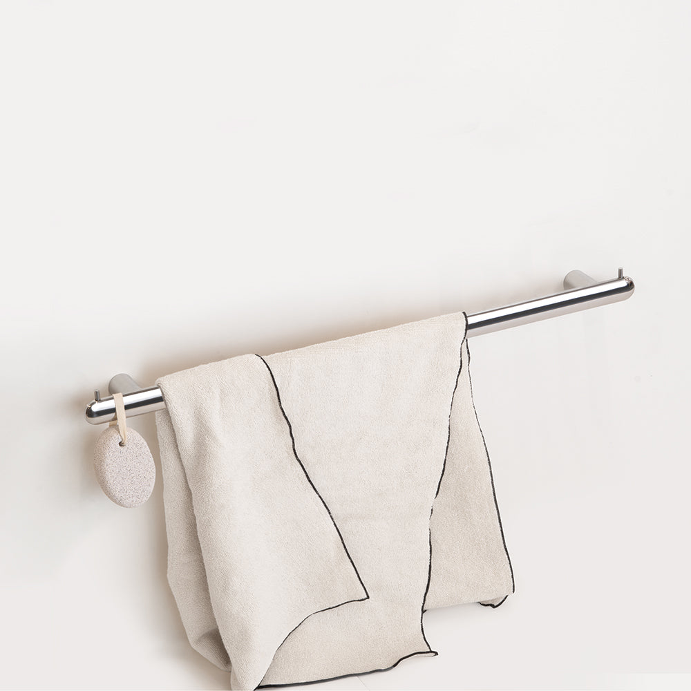 Corona Handtuchhalter mit zwei Haken – gebürstetes INOX