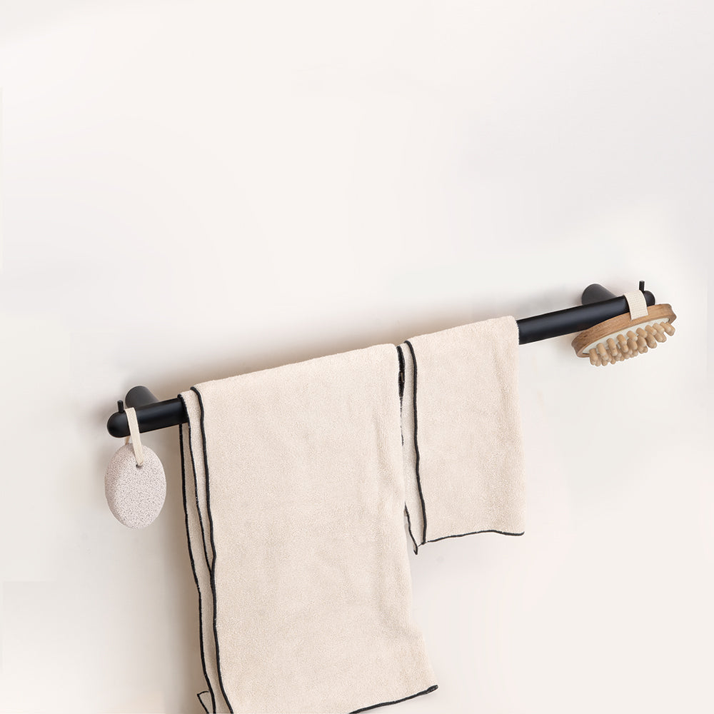 Corona Handtuchhalter mit zwei Haken – Mattschwarz