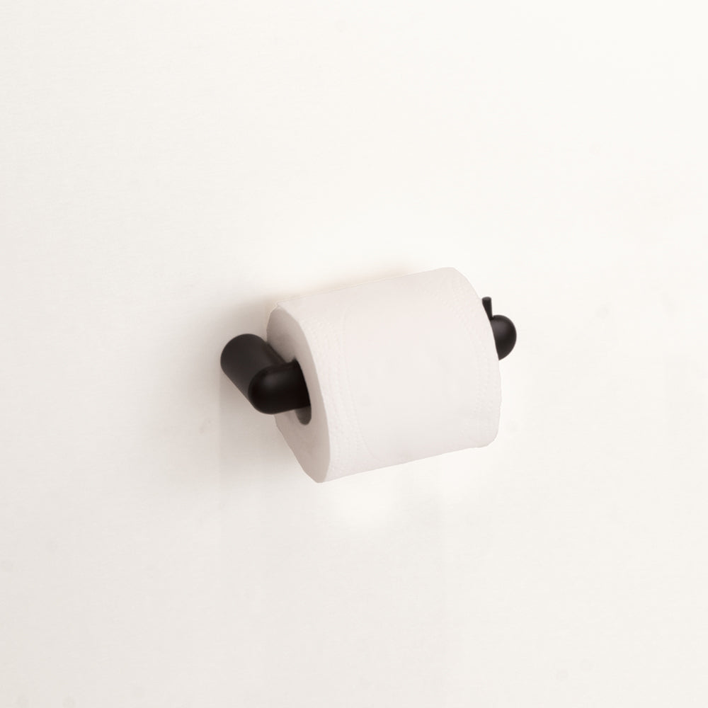 Corona Toilet Paper Holder — Black Matt