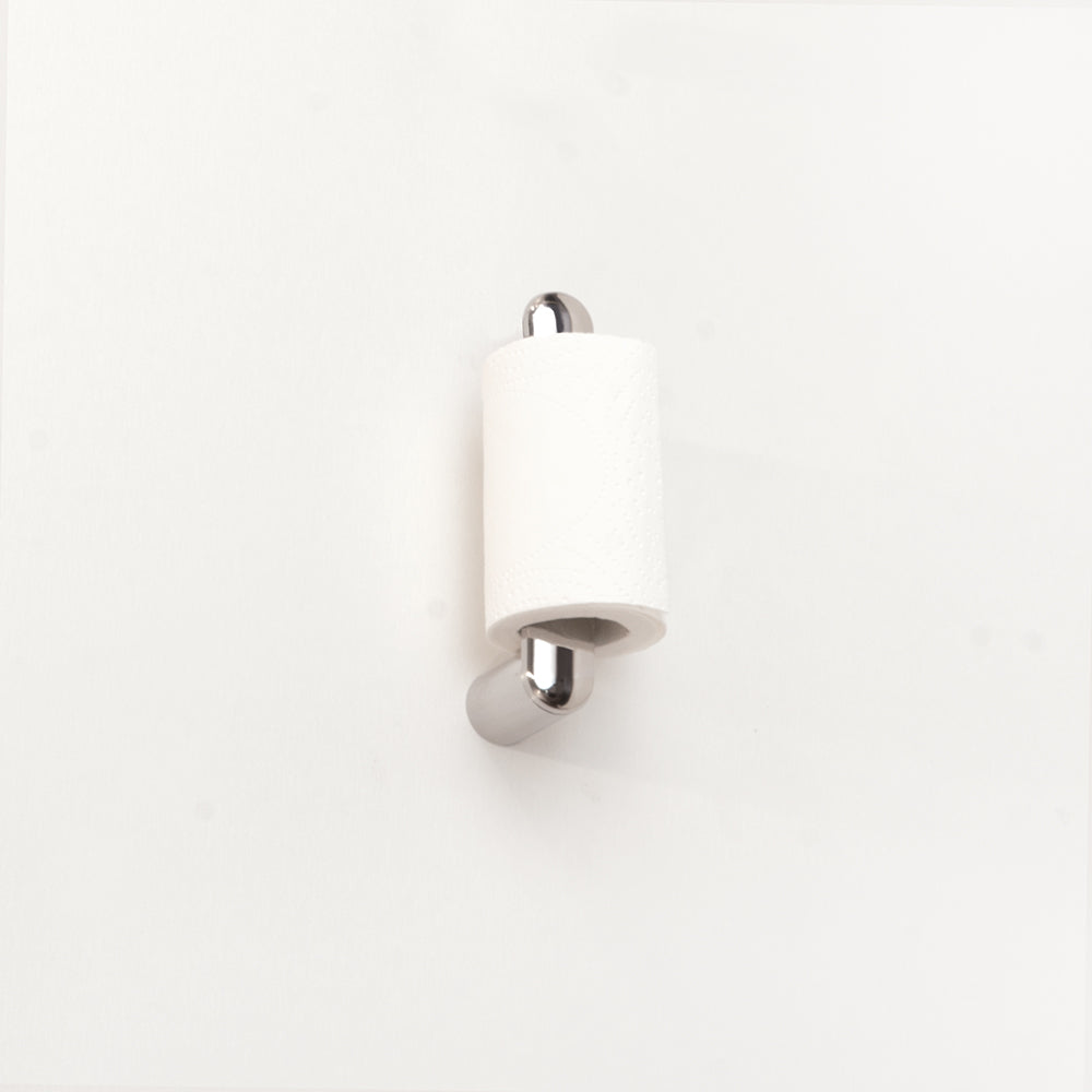 Corona Toilettenpapierhalter vertikal — polierter INOX