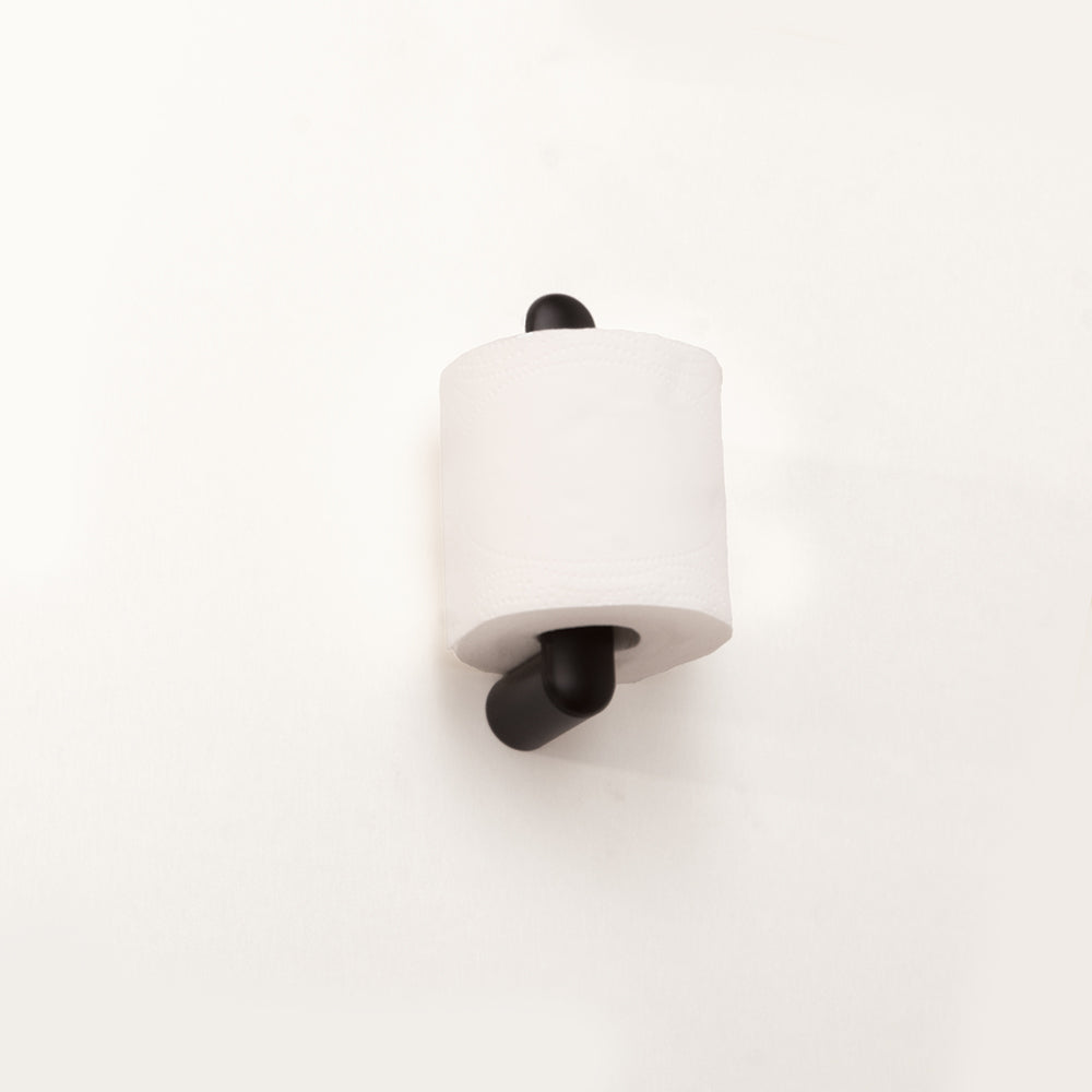 Corona Vertical Toilet Paper Holder — Black Matt