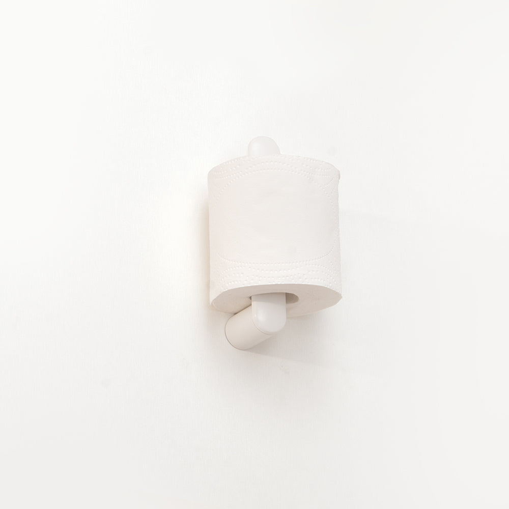 Corona Vertical Toilet Paper Holder — White Matt