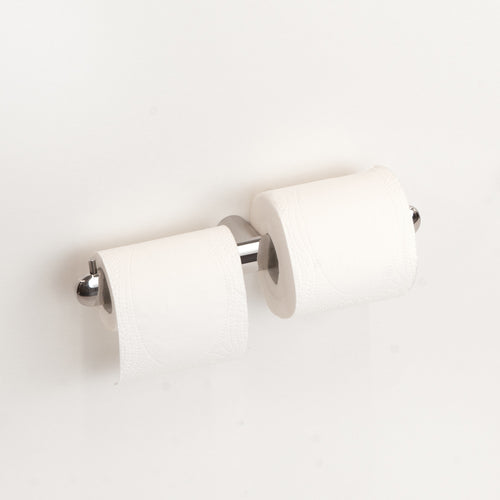 Corona Doppel-Toilettenpapierhalter – poliertes INOX