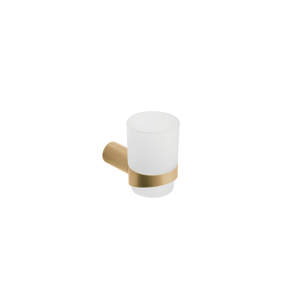 Glass Holder — Brushed Gold