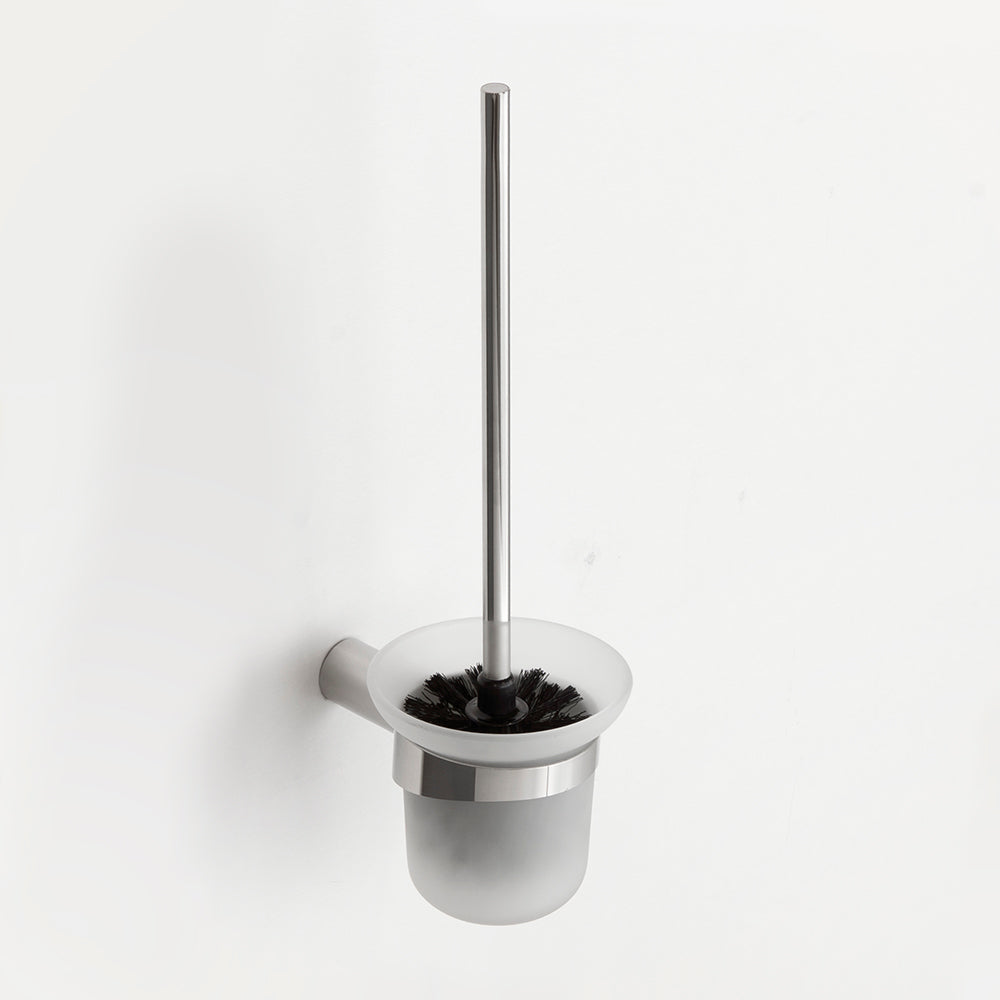 Corona Toilettenbürste aus Glas — Poliertes INOX