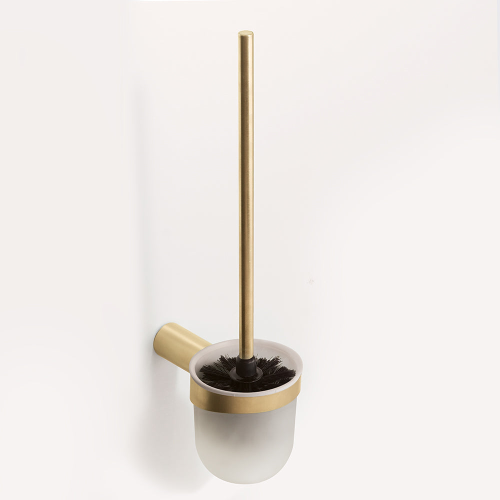 Toilet Brush — Brushed Gold