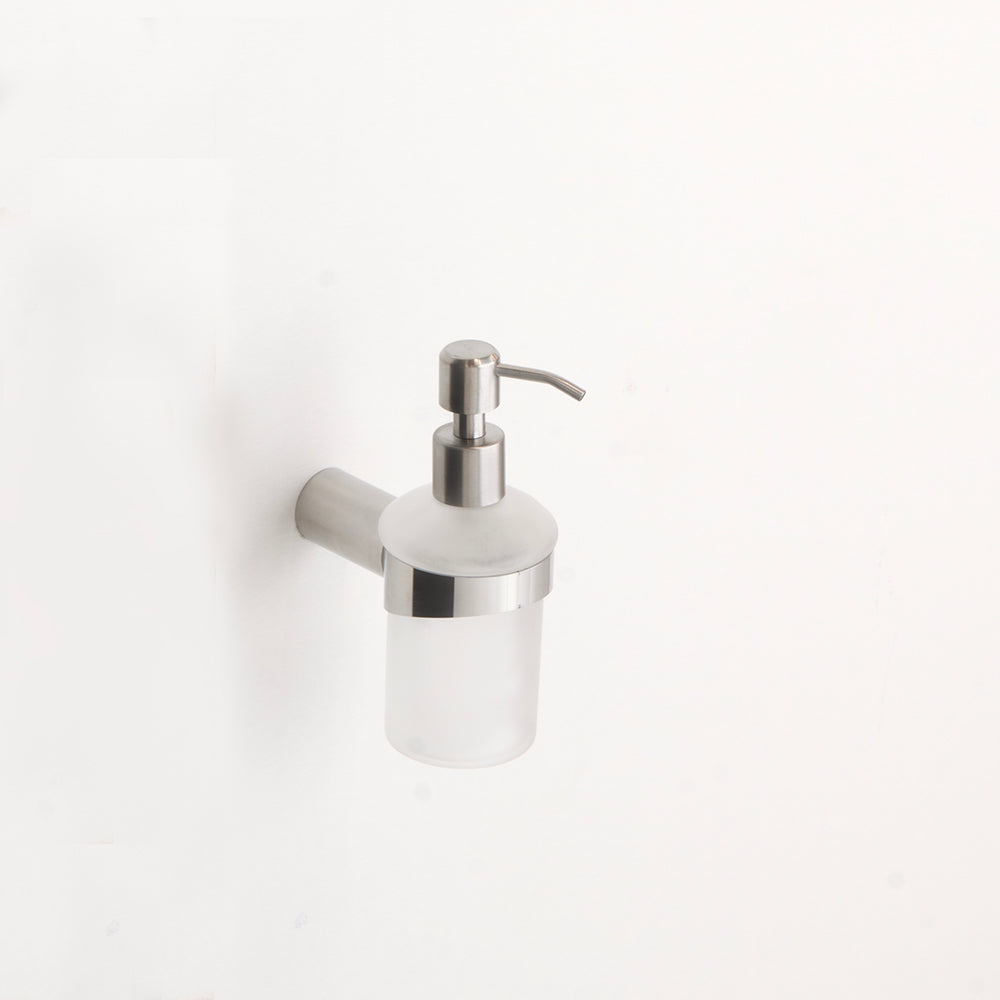 Seifenspender Glas – INOX poliert