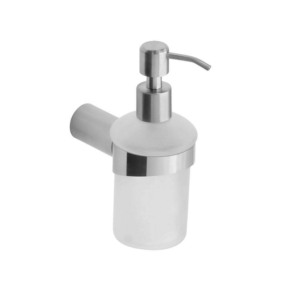 Glass Soap Dispenser — Polished INOX