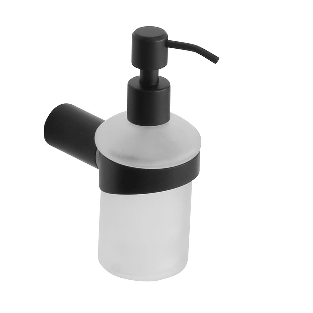 Glass Soap Dispenser — Black Matt